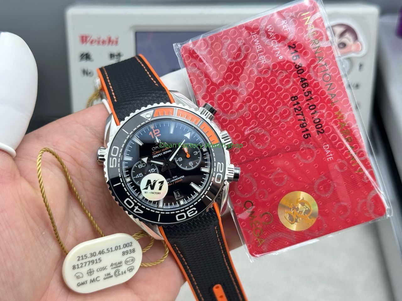N1 Factory Omega Seamaster Planet Ocean Chronograph215.32.46.51.01.00145mm Steel Rubber Strap Black Dial (8) N1 Factory Omega Seamaster Planet Ocean Chronograph215.32.46.51.01.00145mm Steel Rubber Strap Black Dial (8)
