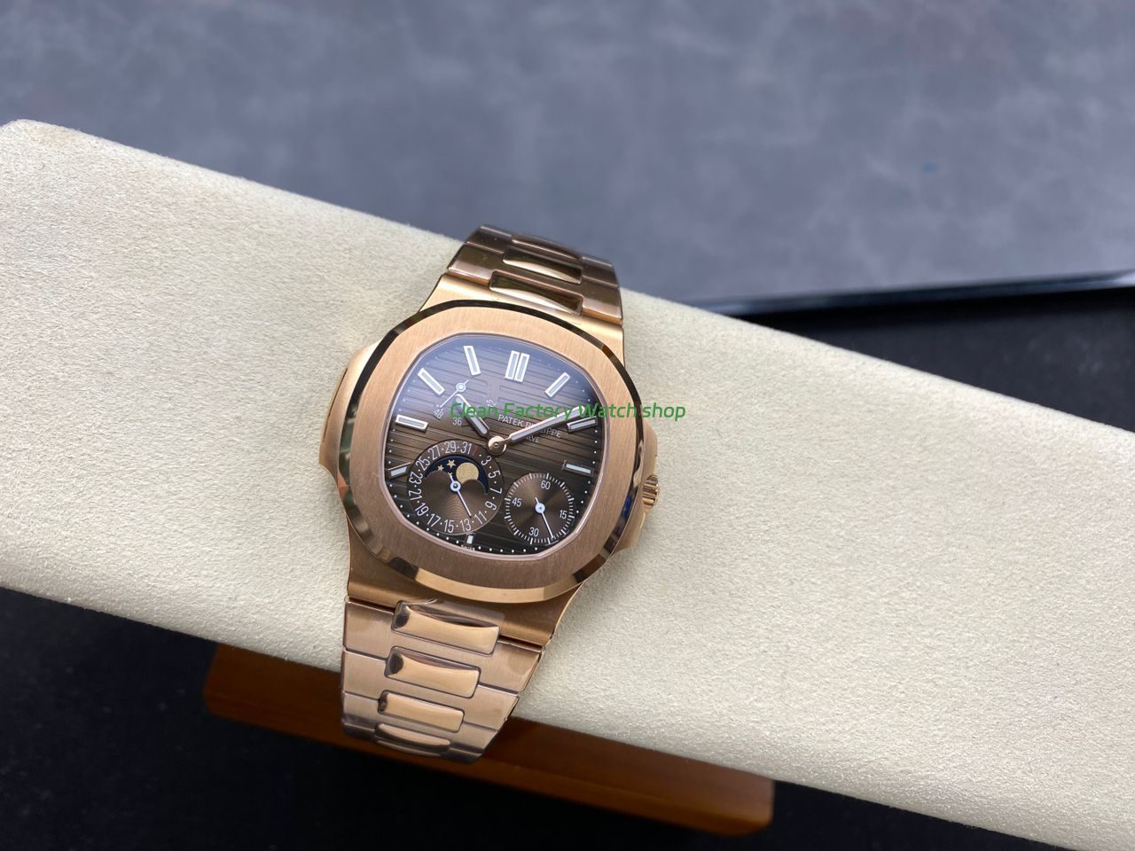 OME Factory Patek Philippe Nautilus 57121R Full Rose Gold Brown Dial (4) OME Factory Patek Philippe Nautilus 57121R Full Rose Gold Brown Dial (4)
