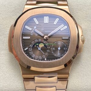 OME Factory Patek Philippe Nautilus 5712/1R Full Rose Gold Brown Dial 12 OME Factory Patek Philippe Nautilus 57121R Full Rose Gold Brown Dial 8 Clean Factory Watch