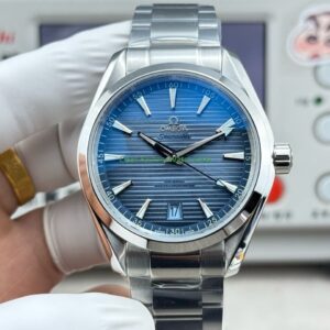 OVS Factory Omega Seamaster Aqua Terra 220.10.41.21.03.002 41mm Full Steel Blue Dial 6 Clean Factory Watch