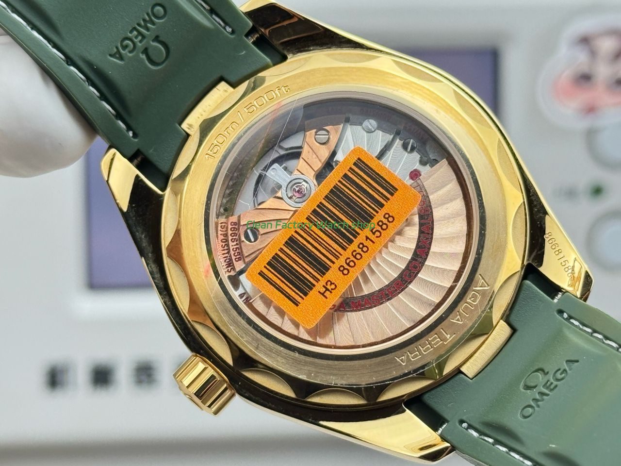 OVS Factory Omega Seamaster Aqua Terra 220.52.41.21.10.001 41mm Rose Gold Green Rubber Strap Green Dial (9) OVS Factory Omega Seamaster Aqua Terra 220.52.41.21.10.001 41mm Rose Gold Green Rubber Strap Green Dial (9)