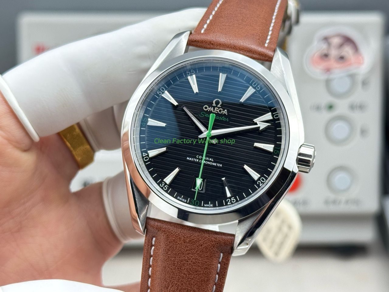 OVS Factory Omega Seamaster Aqua Terra 231.10.42.21.01.004 41mm Steel Brown Leather Strap Black Dial (2) OVS Factory Omega Seamaster Aqua Terra 231.10.42.21.01.004 41mm Steel Brown Leather Strap Black Dial (2)