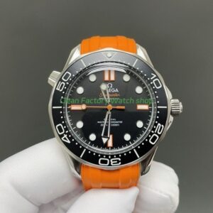 OVS Factory Omega Seamaster Diver 300M 210.30.42.20.01.018 42mm Aluminum Bezel Black Dial