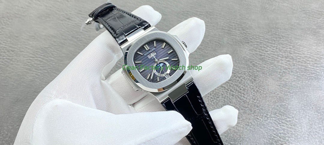 PPF Factory Patek Philippe Nautilus 57261A-0014 40mm Leather Strap Blue Dial (7) PPF Factory Patek Philippe Nautilus 57261A-0014 40mm Leather Strap Blue Dial (7)