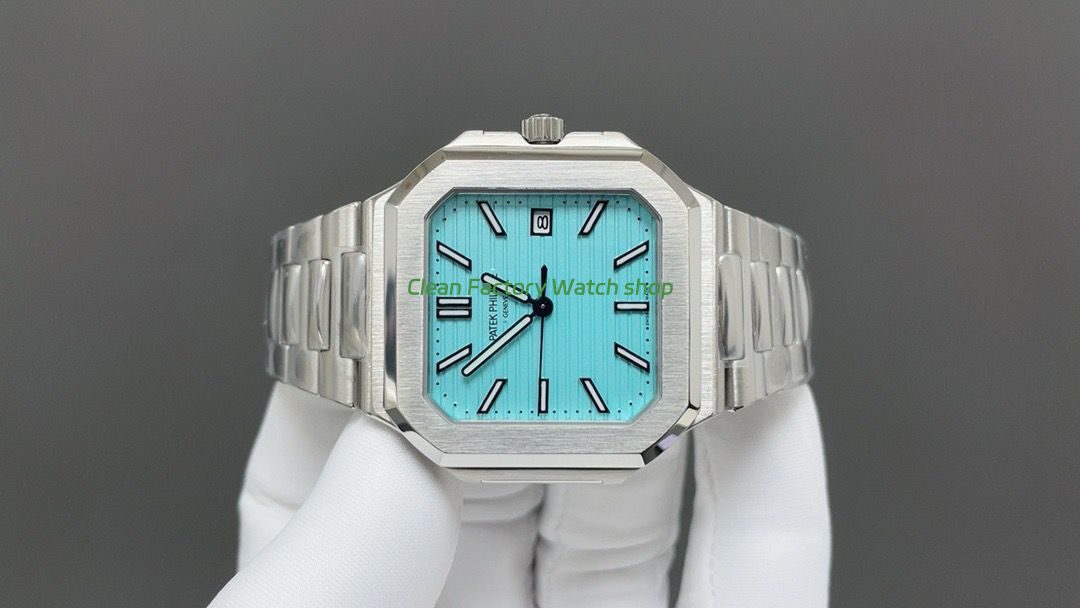 TW Factory Patek Philippe Cubitus 5821 45mm Full Steel Tiffany Dial (3) TW Factory Patek Philippe Cubitus 5821 45mm Full Steel Tiffany Dial (3)