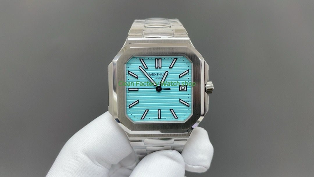 TW Factory Patek Philippe Cubitus 5821 45mm Full Steel Tiffany Dial 1 TW Factory Patek Philippe Cubitus 5821 automatic watch