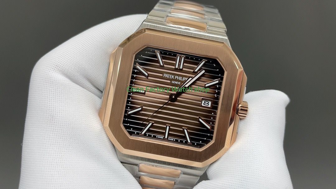TW Factory Patek Philippe Cubitus 5821 45mm Half Rose Gold Brown Dial (3) TW Factory Patek Philippe Cubitus 5821 45mm Half Rose Gold Brown Dial (3)