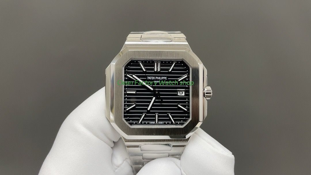 TW Factory Patek Philippe Cubitus 5821/1A-001 45mm Full Steel Black Dial 1 TW Factory Patek Philippe Cubitus 5821 automatic watch