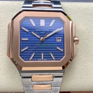 TW Factory Patek Philippe Cubitus 5821/1AR-001 45mm Half Rose Gold Blue Dial 14 Patek Philippe Cubitus 5821 45mm two-tone case