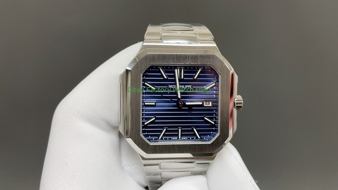 TW Factory Patek Philippe Cubitus 7128/1G-001 45mm White Gold Blue Dial 1 TW Factory Patek Philippe Cubitus 7128 watch