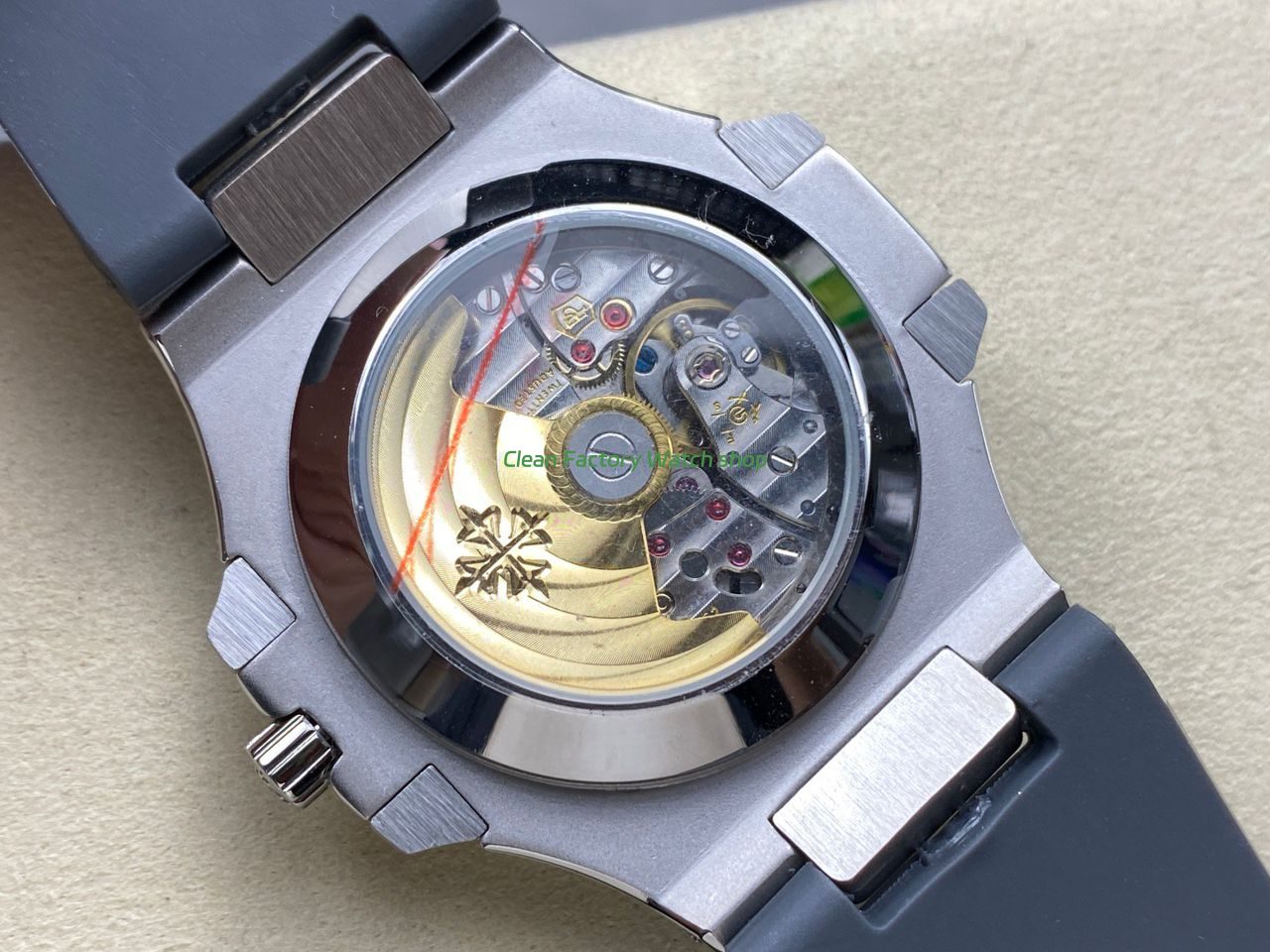 TW Factory Patek Philippe Nautilus 57261A-001 40mm Grey Rubber Strap Diamond Bezel Gradient Grey Dial (2) TW Factory Patek Philippe Nautilus 57261A-001 40mm Grey Rubber Strap Diamond Bezel Gradient Grey Dial (2)