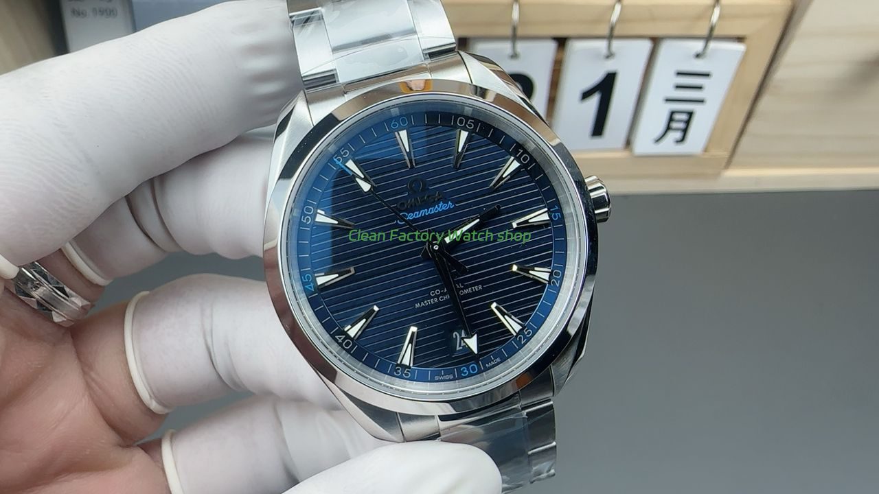 VS Factory Omega Seamaster Aqua Terra 150M 220.10.41.21.03.001 41mm Full Steel Blue Dial (2) VS Factory Omega Seamaster Aqua Terra 150M 220.10.41.21.03.001 41mm Full Steel Blue Dial (2)
