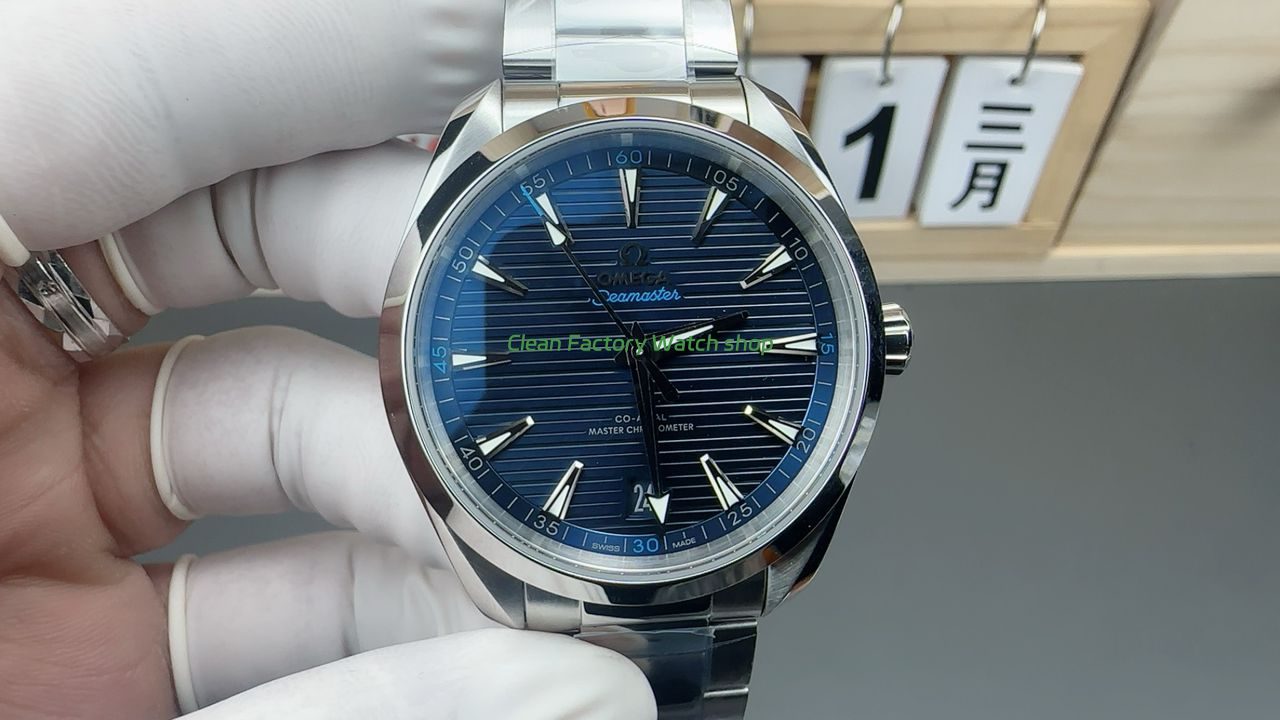 VS Factory Omega Seamaster Aqua Terra 150M 220.10.41.21.03.001 41mm Full Steel Blue Dial 1 VS Factory Omega Aqua Terra 150M 41mm watch