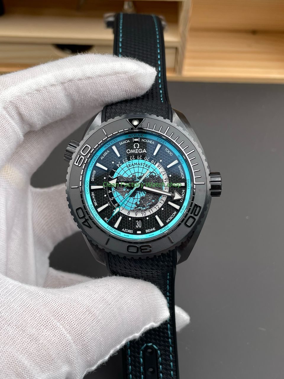 VS Factory Omega Worldtimer 600M 45.5mm ceramic watch