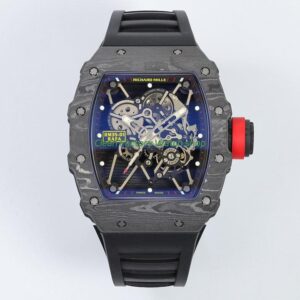 ZF Factory Richard Mille RM 35-01 42mm Black Carbon Fiber Black Rubber Strap Black Skeletonized Dial 2 Richard Mille RM 35-01 RMUL3 manual-winding movement